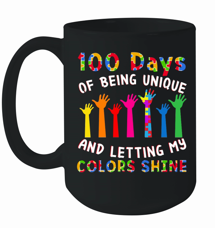 100 days of being unique and letting my colors shine Ceramic Mug