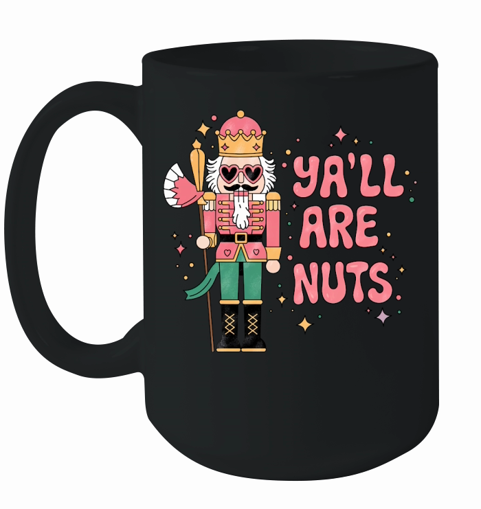 Chritstmas Yall Are Nuts Ceramic Mug