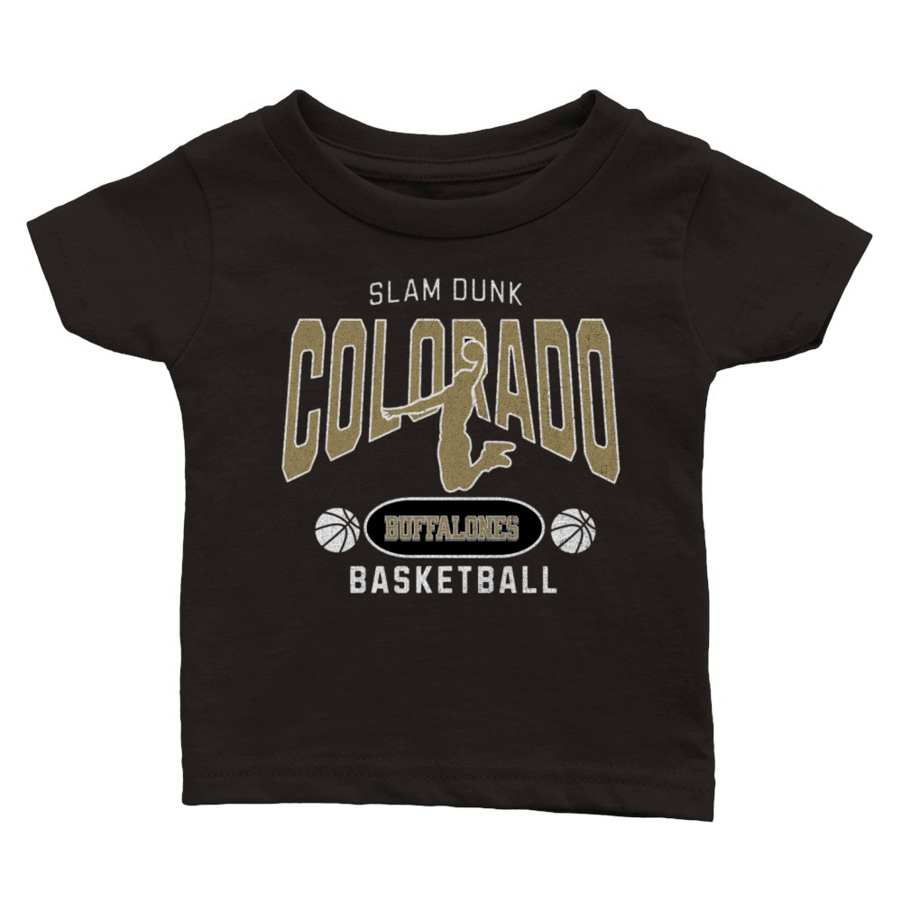 Colorado Buffaloes Slam Dunk Basketball Classic Baby Crewneck T-shirt