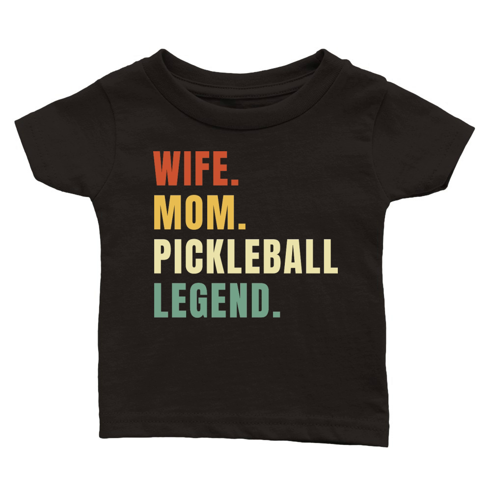 Wife Mom Pickleball Legend Classic Baby Crewneck T-shirt