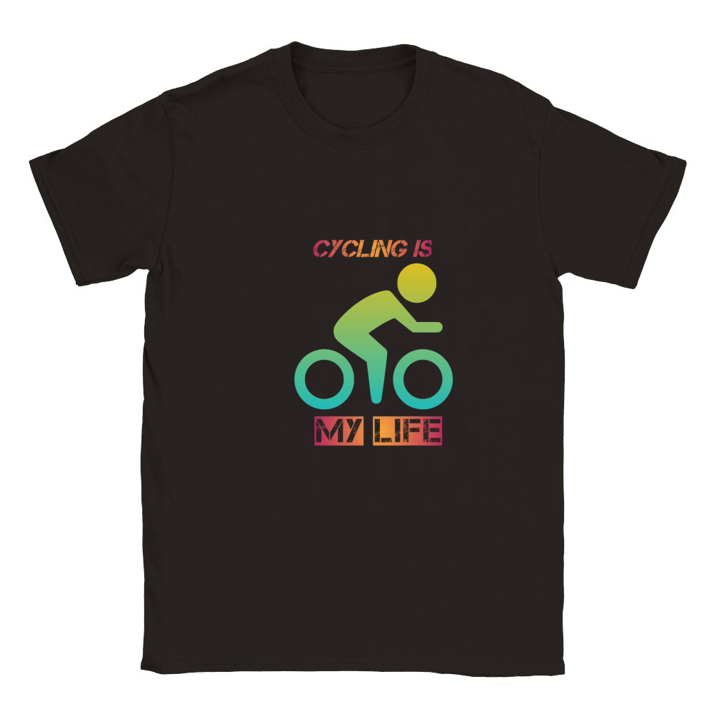 Cycling is my life 02 Classic Kids Crewneck T-shirt