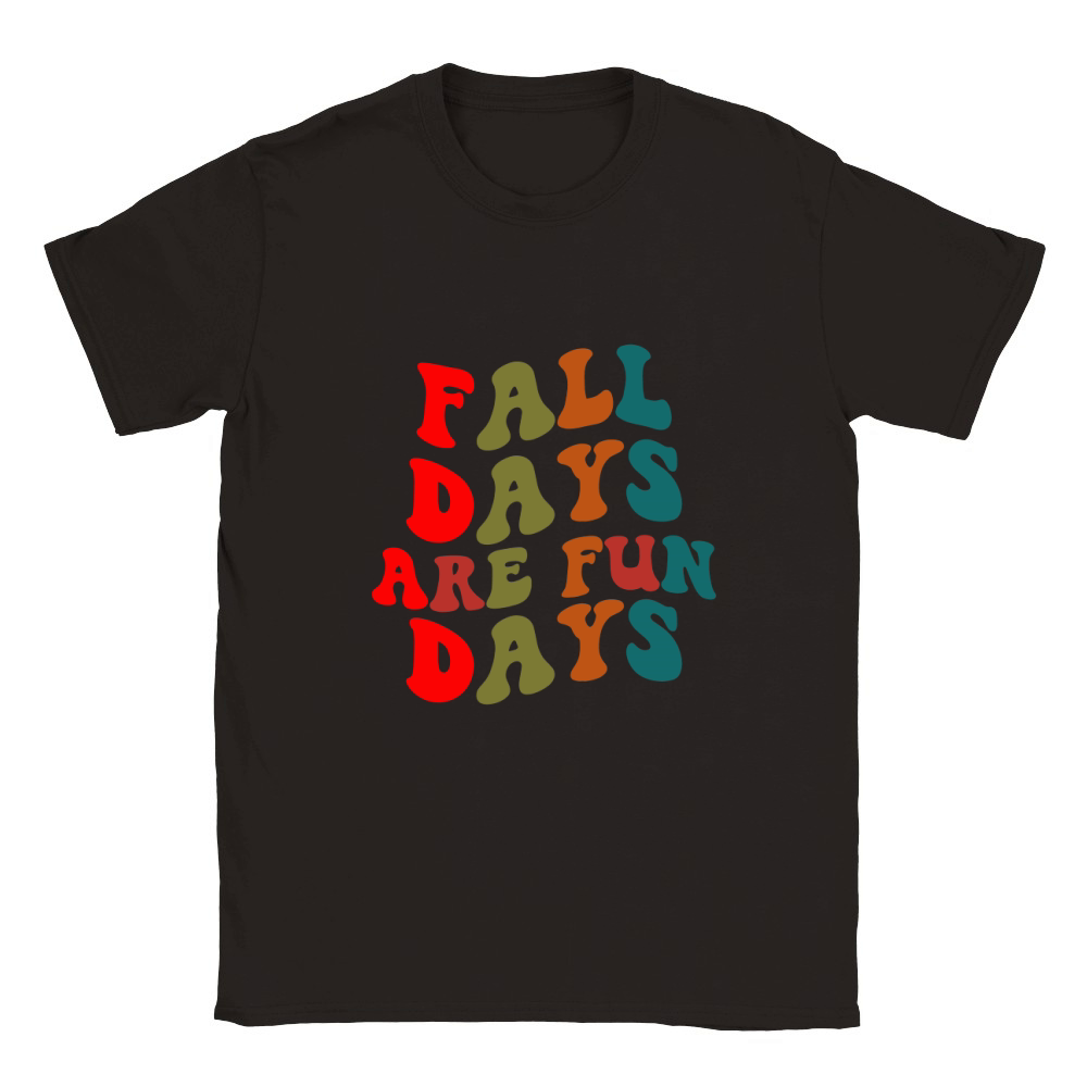 fall days are fun days Classic Kids Crewneck T-shirt
