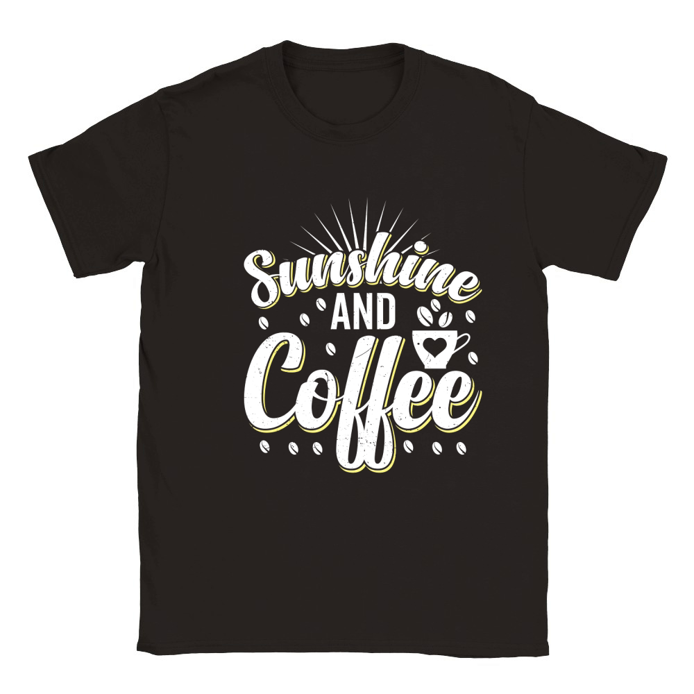 Sunshine And Coffee Classic Kids Crewneck T-shirt