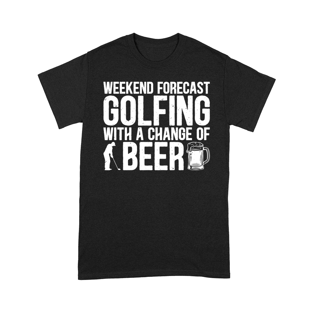 Weekend forecast golfing with a change of beer Comfort T-shirt