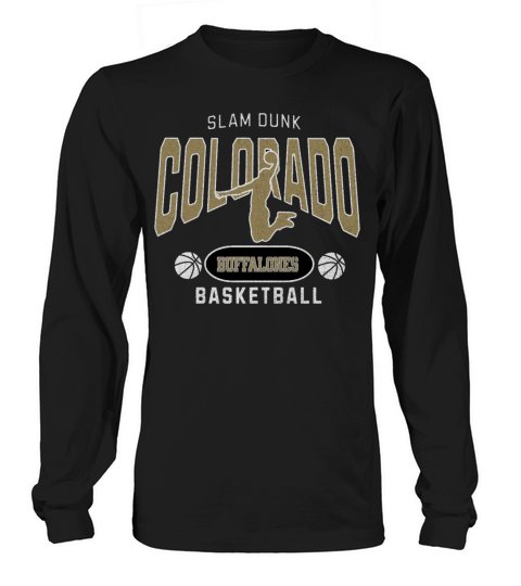 Colorado Buffaloes Slam Dunk Basketball Long sleeved Unisex