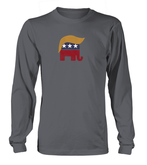 Trump GOP   distressed Long sleeved Unisex