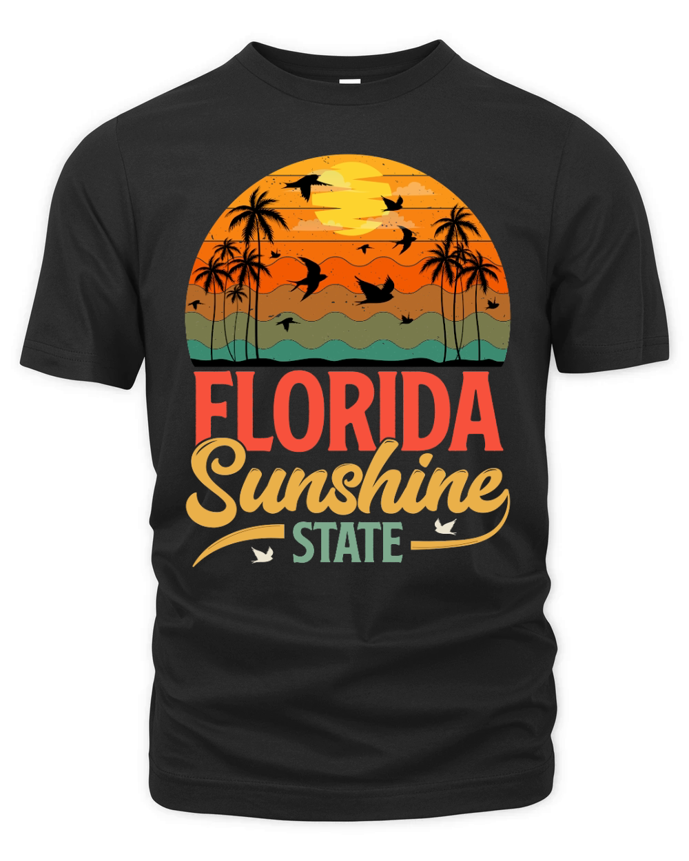Florida Sunshine State T Shirt Design (1) Organic Unisex T-shirt