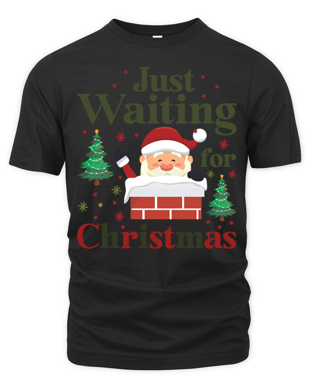 Just Waiting For Christmas 4 Organic Unisex T-shirt
