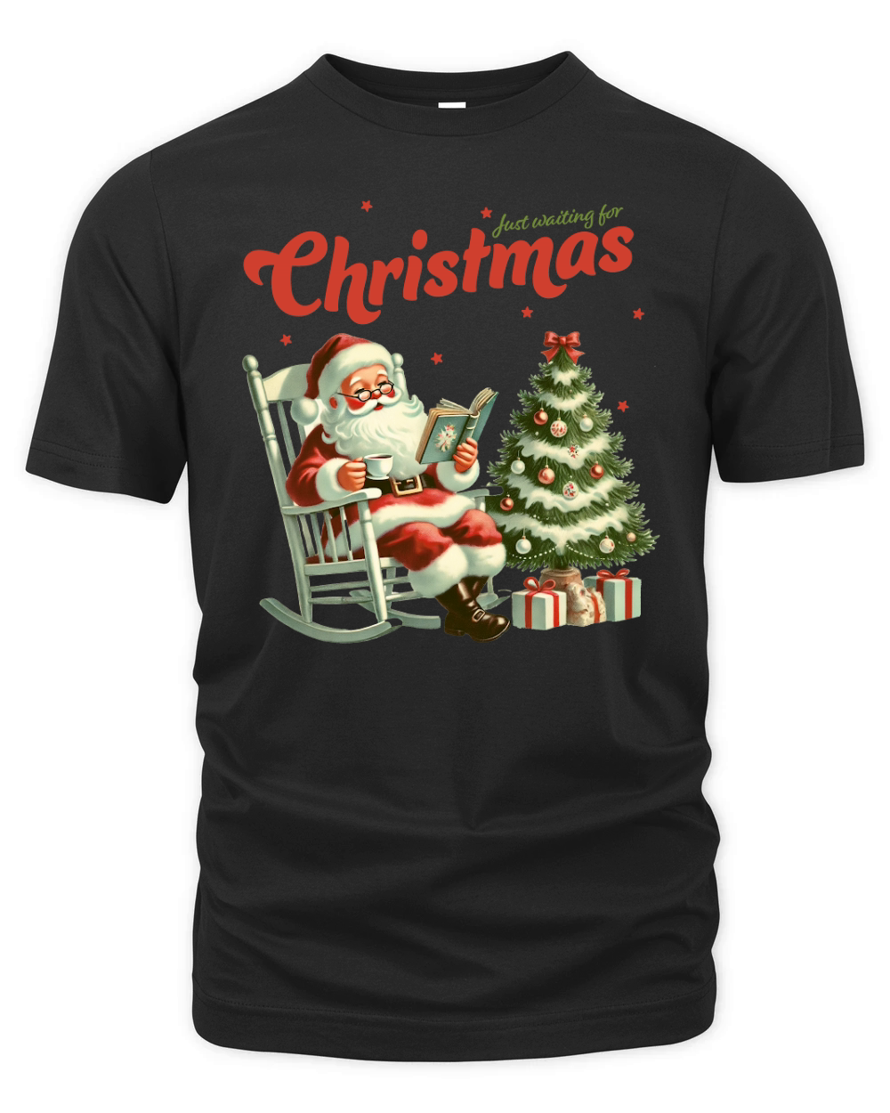 Just waiting for Christmas Organic Unisex T-shirt