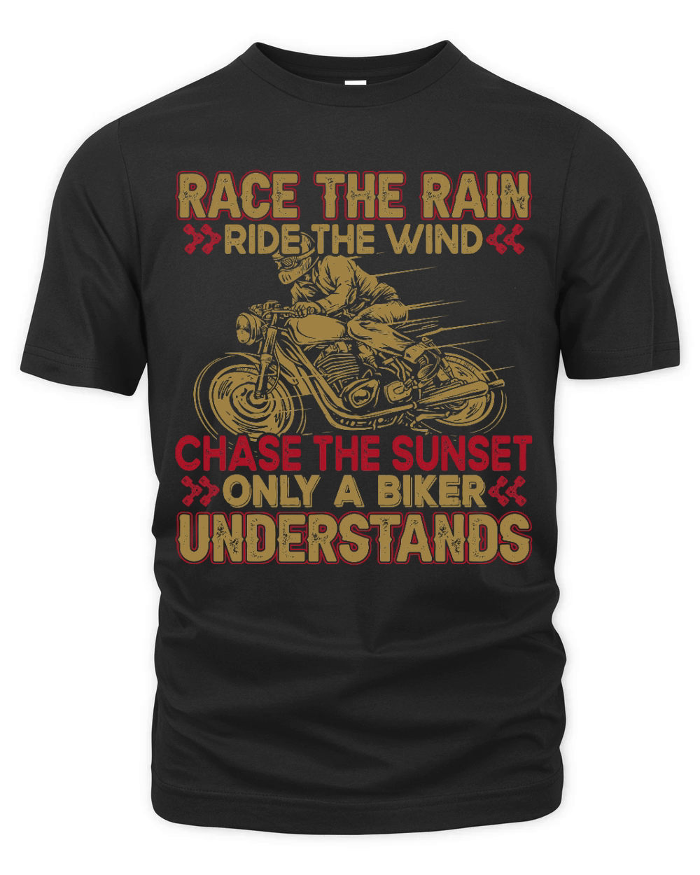 Race the Rain, Ride the Wind Motorbike Organic Unisex T-shirt