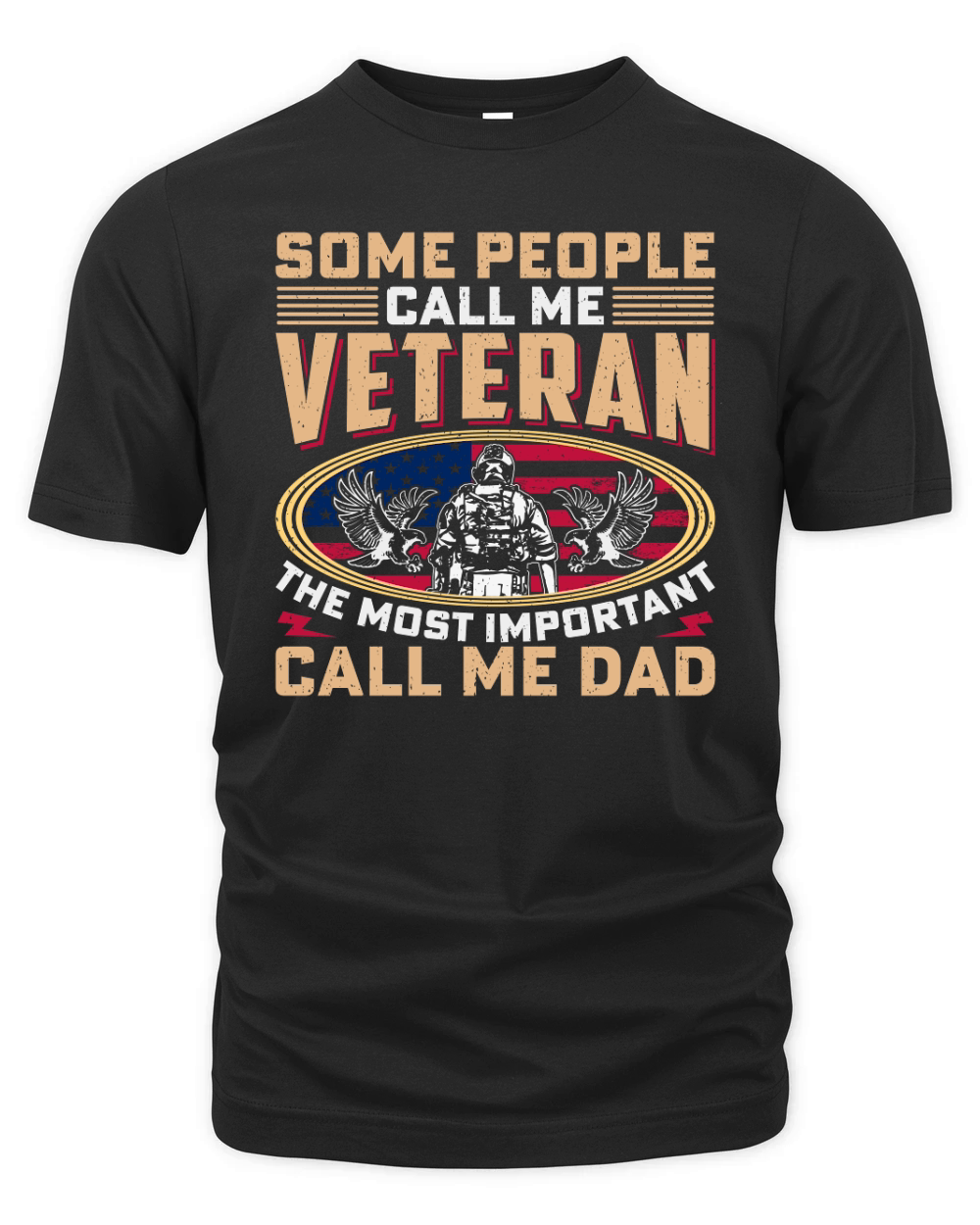 Some people call me veteran the most inportant call me dad Organic Unisex T-shirt