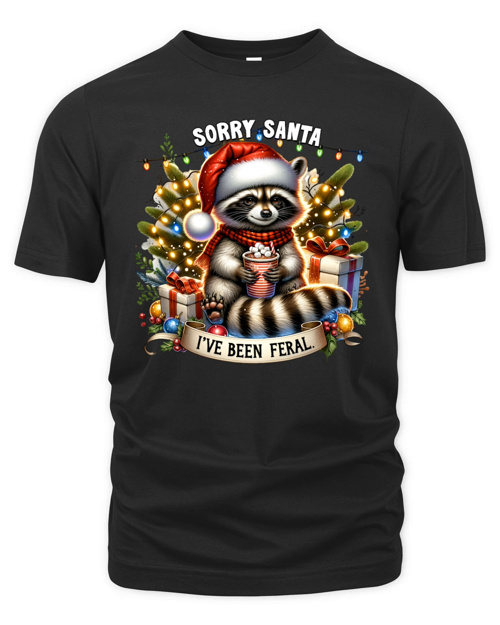 Sorry santa Ive been feral 09 Organic Unisex T-shirt