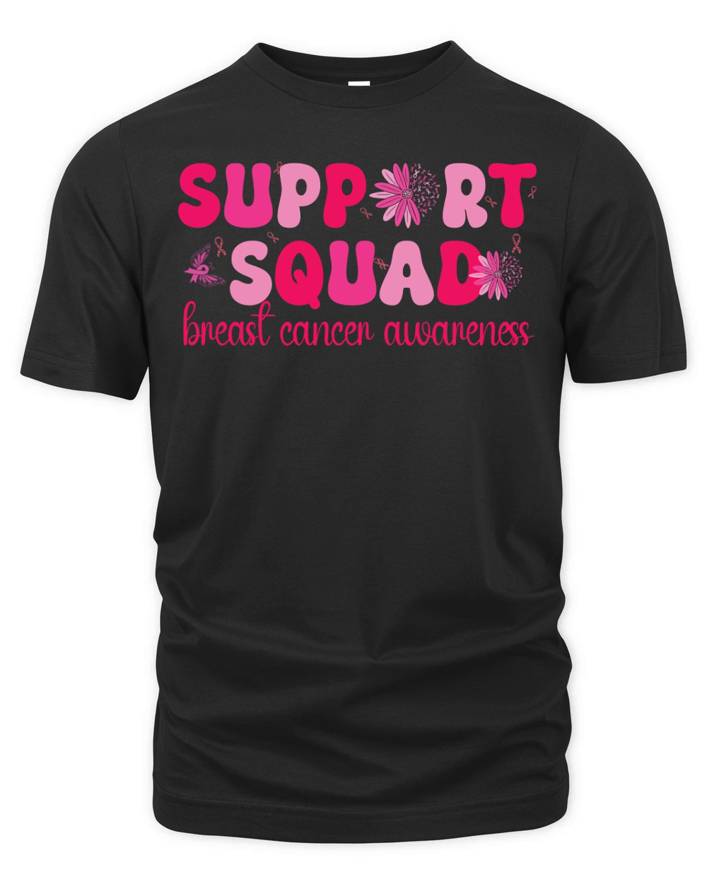 Support squad breast cancer awareness Organic Unisex T-shirt