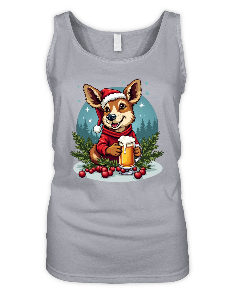 Animal Beer Christmas Sublimation Bundle 12 Organic Women's Tank Top