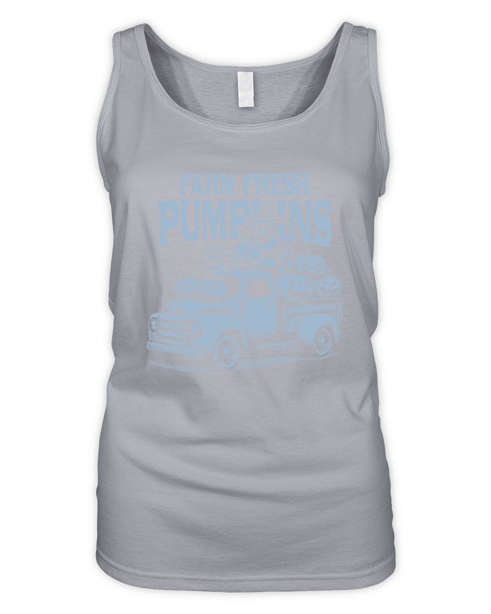 Farm fresh pumpkins Raccoon D Grey Organic Women's Tank Top