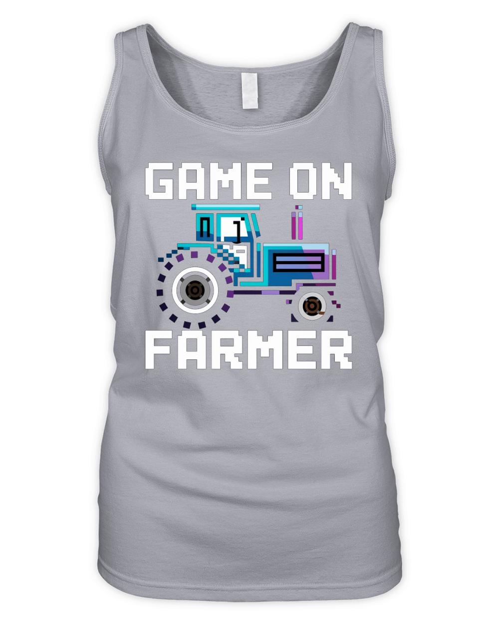 Game On Farmer Tractor Organic Women's Tank Top