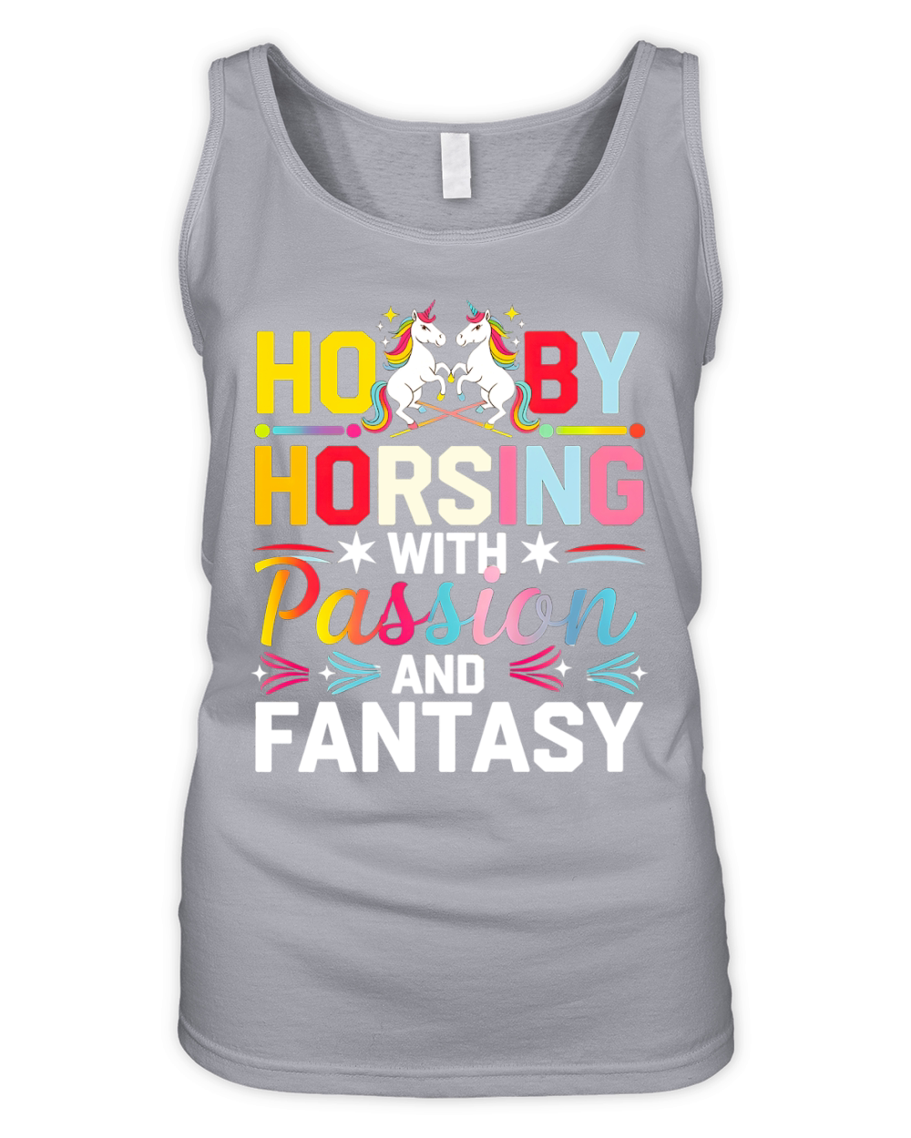 Hobby Horsing With Passion And Fantasy Organic Women's Tank Top