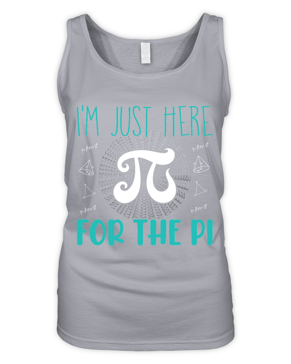 Im just here for the pi Organic Women's Tank Top