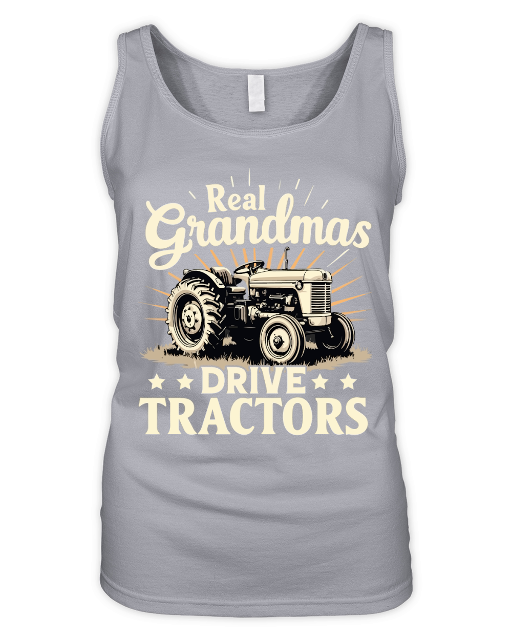 Real grandmas drive tractors Organic Women's Tank Top