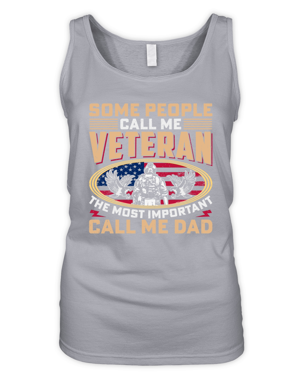Some people call me veteran the most inportant call me dad Organic Women's Tank Top