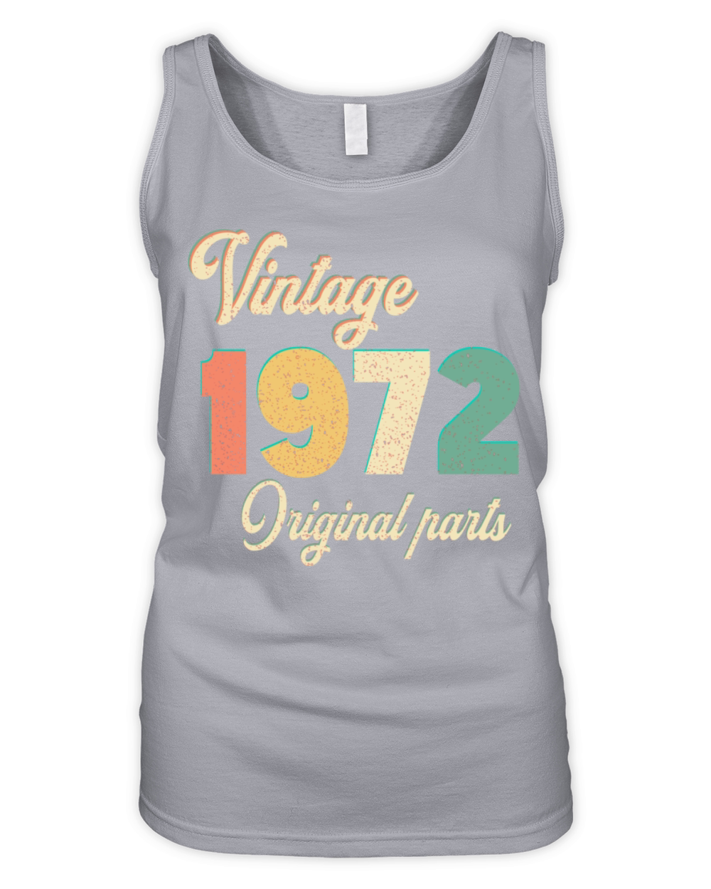vintage 1972 original parts birthday gift idea Organic Women's Tank Top