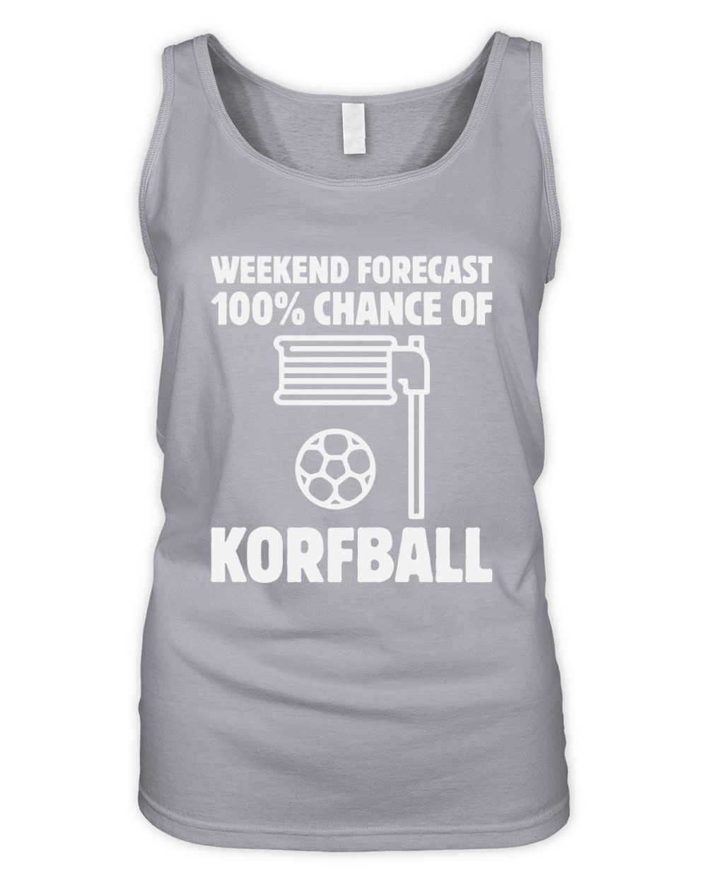 Weekend Forecast 100% Chance Of Korfball Organic Women's Tank Top