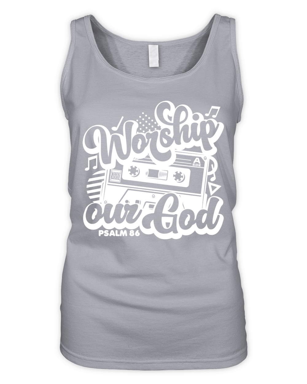 Worship our GodWHITE Organic Women's Tank Top