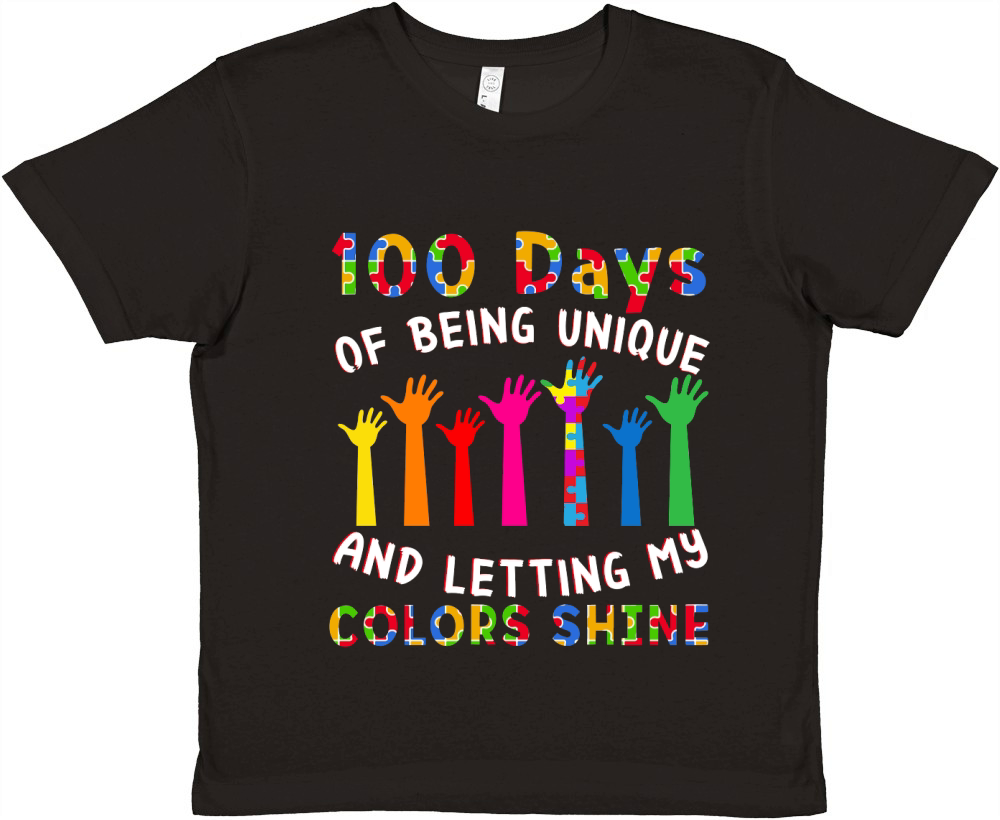 100 days of being unique and letting my colors shine Premium Kids Crewneck T-shirt
