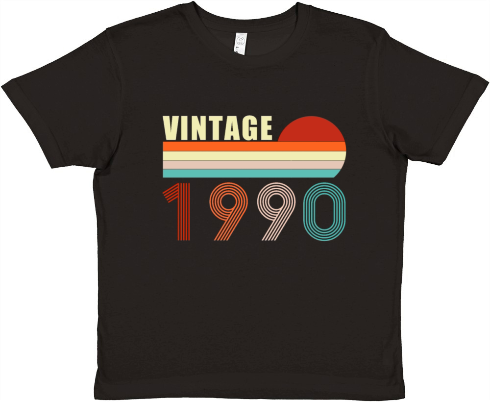 31th Birthday Gift - Vintage 1990 Premium Kids Crewneck T-shirt