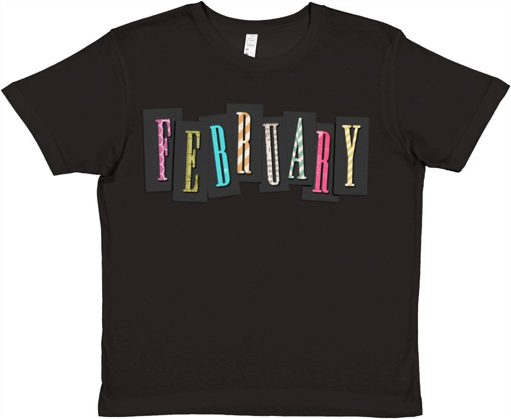 Born in February Premium Kids Crewneck T-shirt