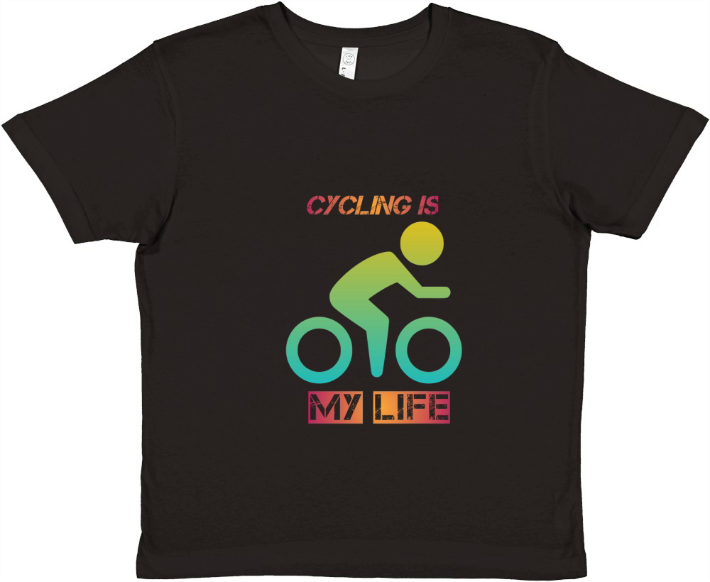 Cycling is my life 02 Premium Kids Crewneck T-shirt