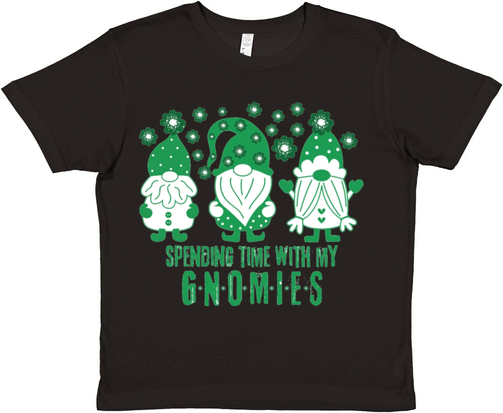 Spending Time With My Gnome St Patrick s Day Premium Kids Crewneck T-shirt
