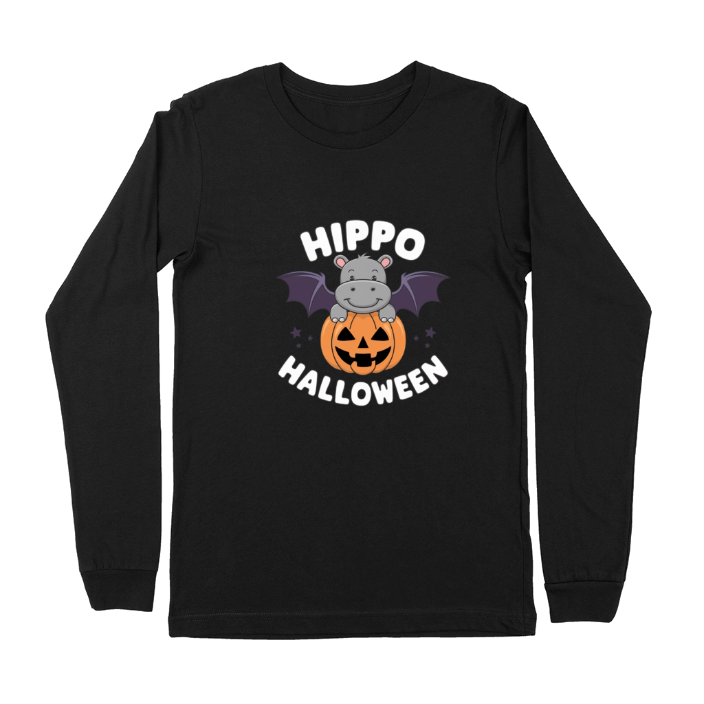 414. hippo halloween Premium Long Sleeve