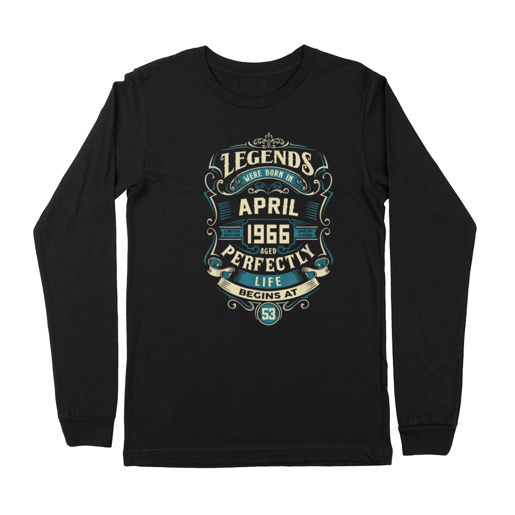 Retro Vintage April 1966 birthday Premium Long Sleeve