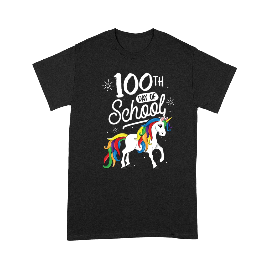 100 Days of School Unicorn TShirt for Girls Premium T-shirt