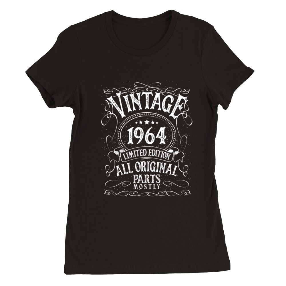 1964 Birthday Vintage Premium Womens Crewneck T-shirt