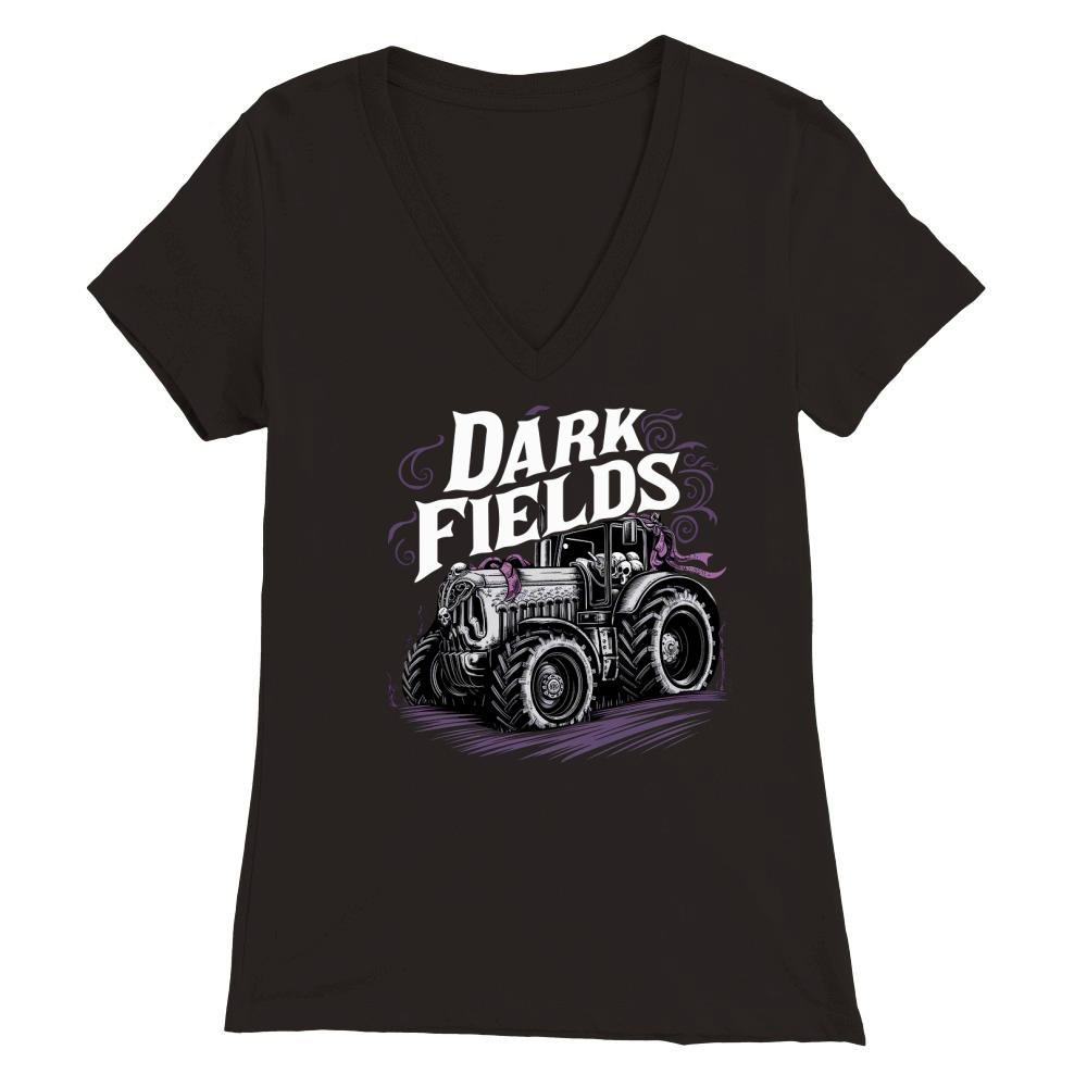 Dark Fields Premium Womens V-Neck T-shirt