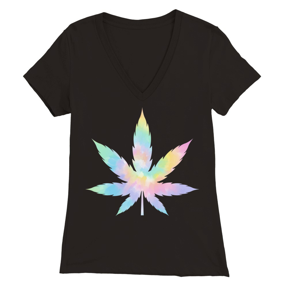 Leaves 02 Premium Womens V-Neck T-shirt
