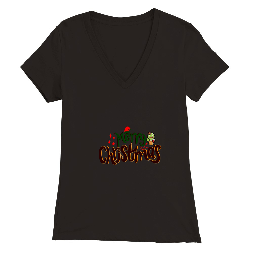 merry christmas 38 03 Premium Womens V-Neck T-shirt