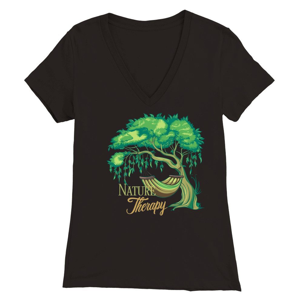Nature Therapy Premium Womens V-Neck T-shirt