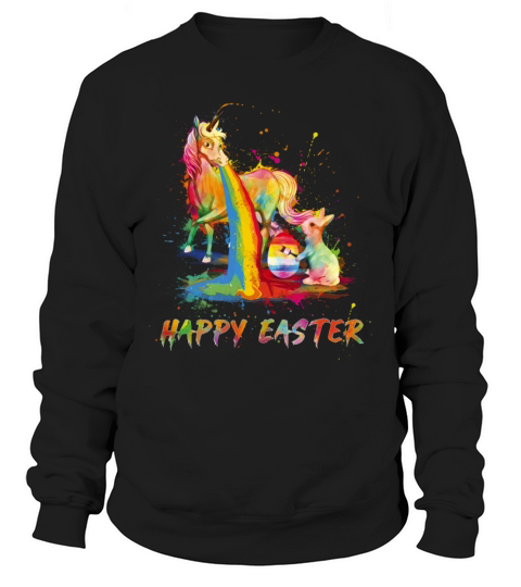 Happy Easter Unicorn Bunny Easter Day Sweatshirt Unisex