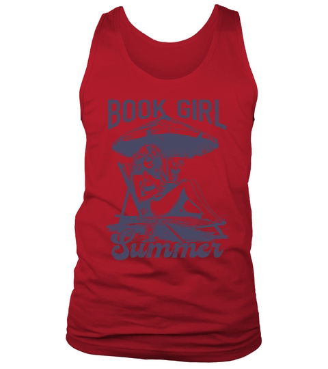 Book Girl Summer L dViolet Tank Top Unisex