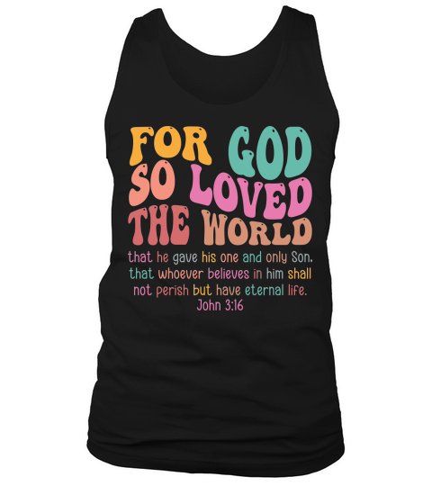 For God So Love The World Tank Top Unisex