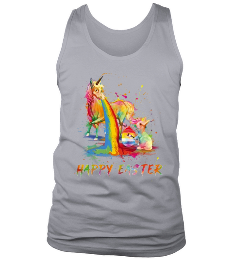 Happy Easter Unicorn Bunny Easter Day Tank Top Unisex