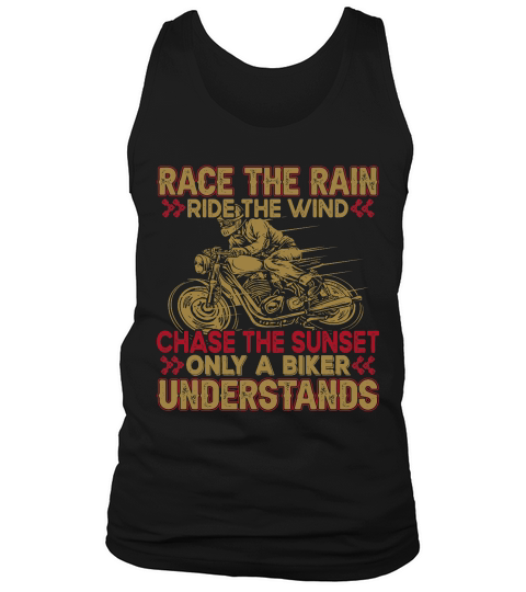 Race the Rain, Ride the Wind Motorbike Tank Top Unisex