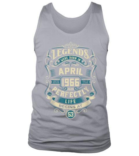 Retro Vintage April 1966 birthday Tank Top Unisex