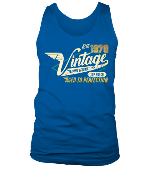 Vintage 1970 birthday gifts for men women bday Tank Top Unisex
