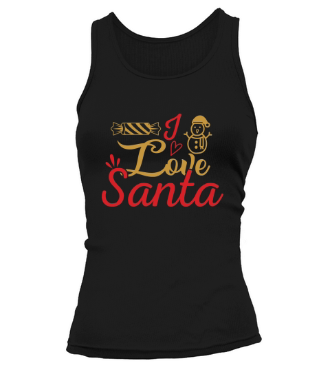 I LOVE SANTA Tank top Woman