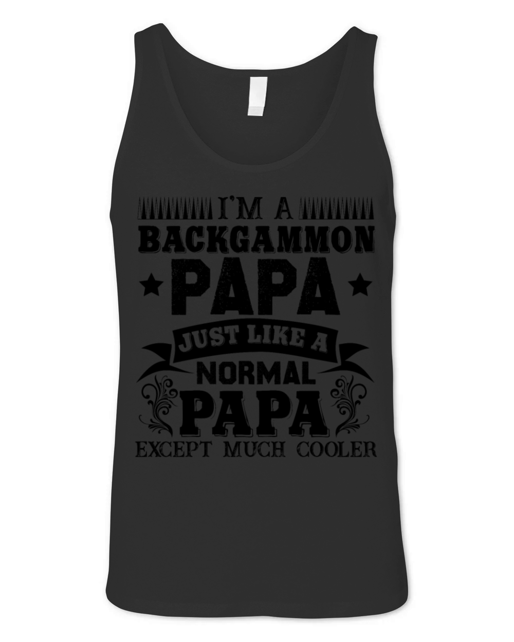 Backgammon Papa Shirt Unisex Jersey Tank