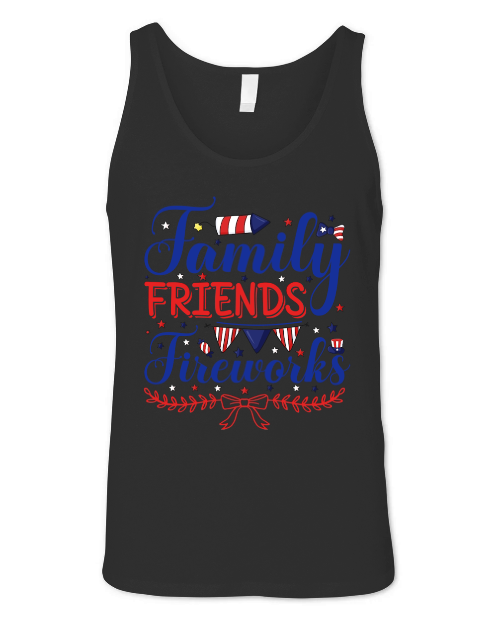 Family friends Fireworks Unisex Jersey Tank